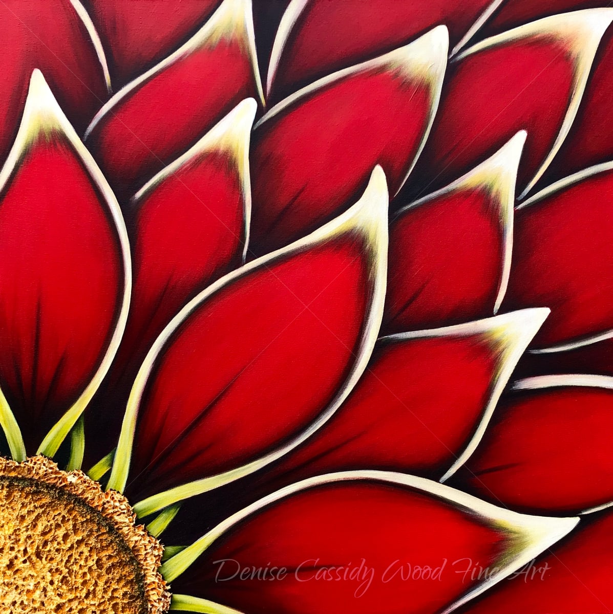 Red Dahlia #701 by Denise Cassidy Wood 