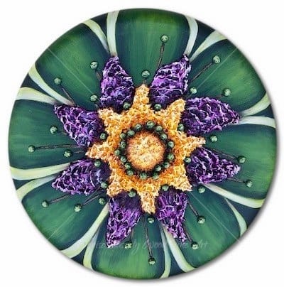 Lg. Green Mandala #739 by Denise Cassidy Wood 