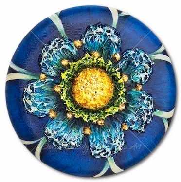 Sm. Blue Mandala #736 by Denise Cassidy, Image 1.