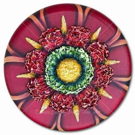 Md. Red Mandala #743 by Denise Cassidy, Image 1.