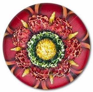 Sm Red Mandala #744 by Denise Cassidy, Image 1.