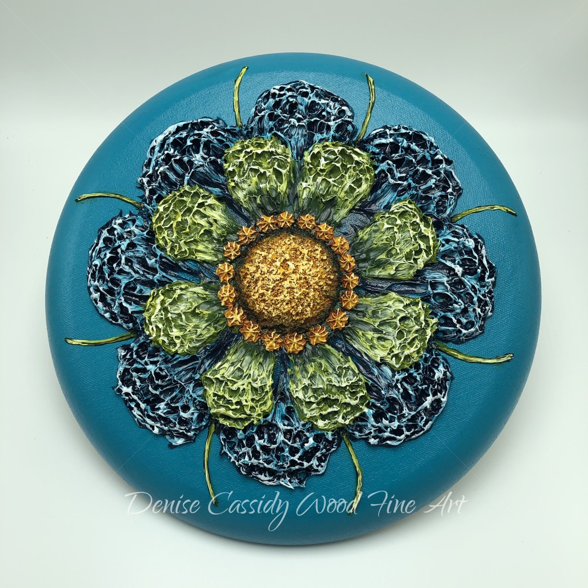 Md. Mandala - Turquoise #813 by Denise Cassidy, Image 1.