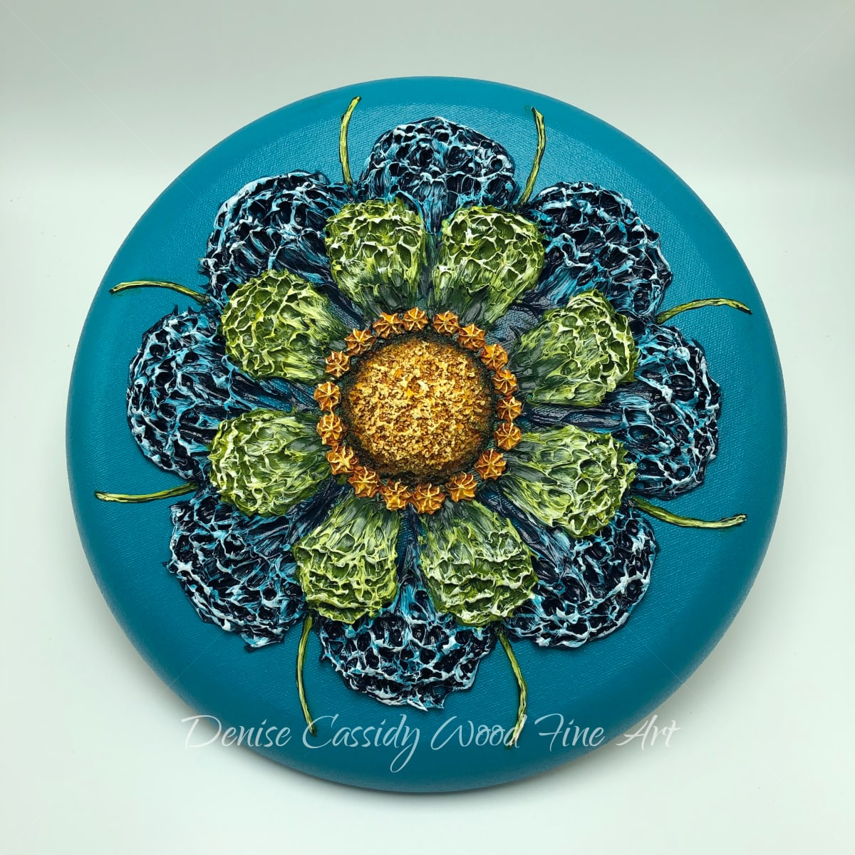 Md. Mandala - Turquoise #813 by Denise Cassidy, Image 1.