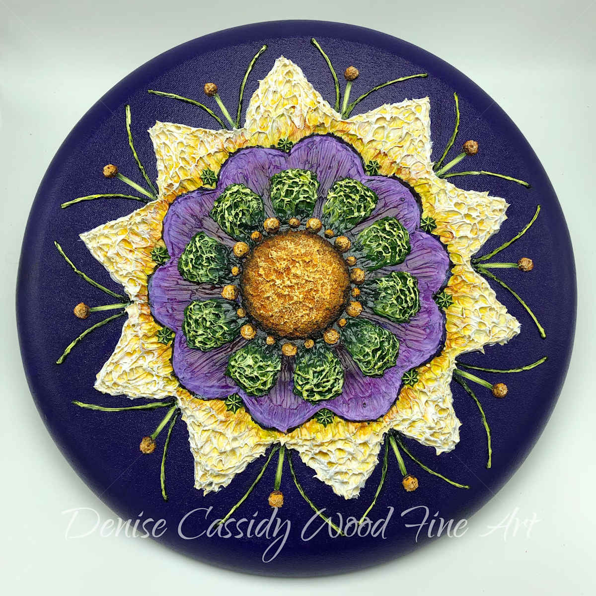 Lg. Mandala - Purple #828 by Denise Cassidy, Image 1.