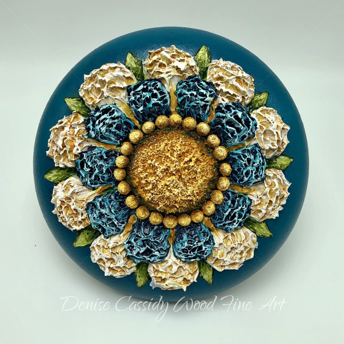 Sm. Mandala - Turquoise #837 by Denise Cassidy Wood 