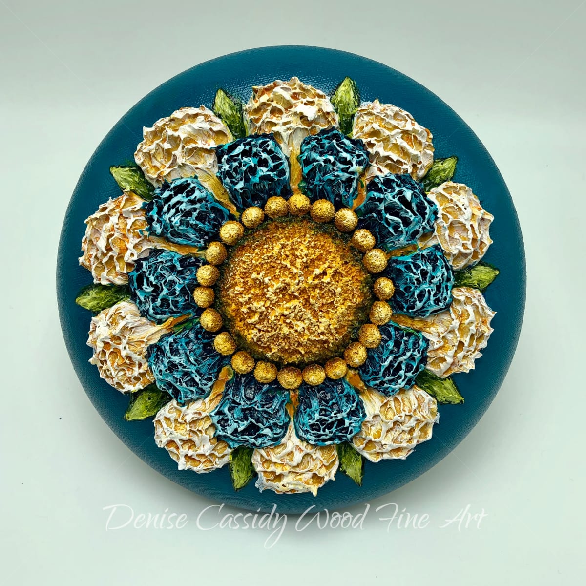 Sm. Mandala - Turquoise #837 by Denise Cassidy, Image 1.