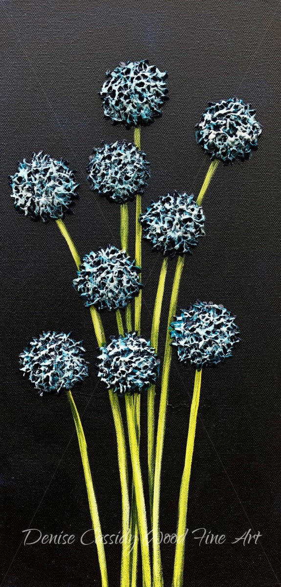 Small Works - Blue #850 by Denise Cassidy Wood 