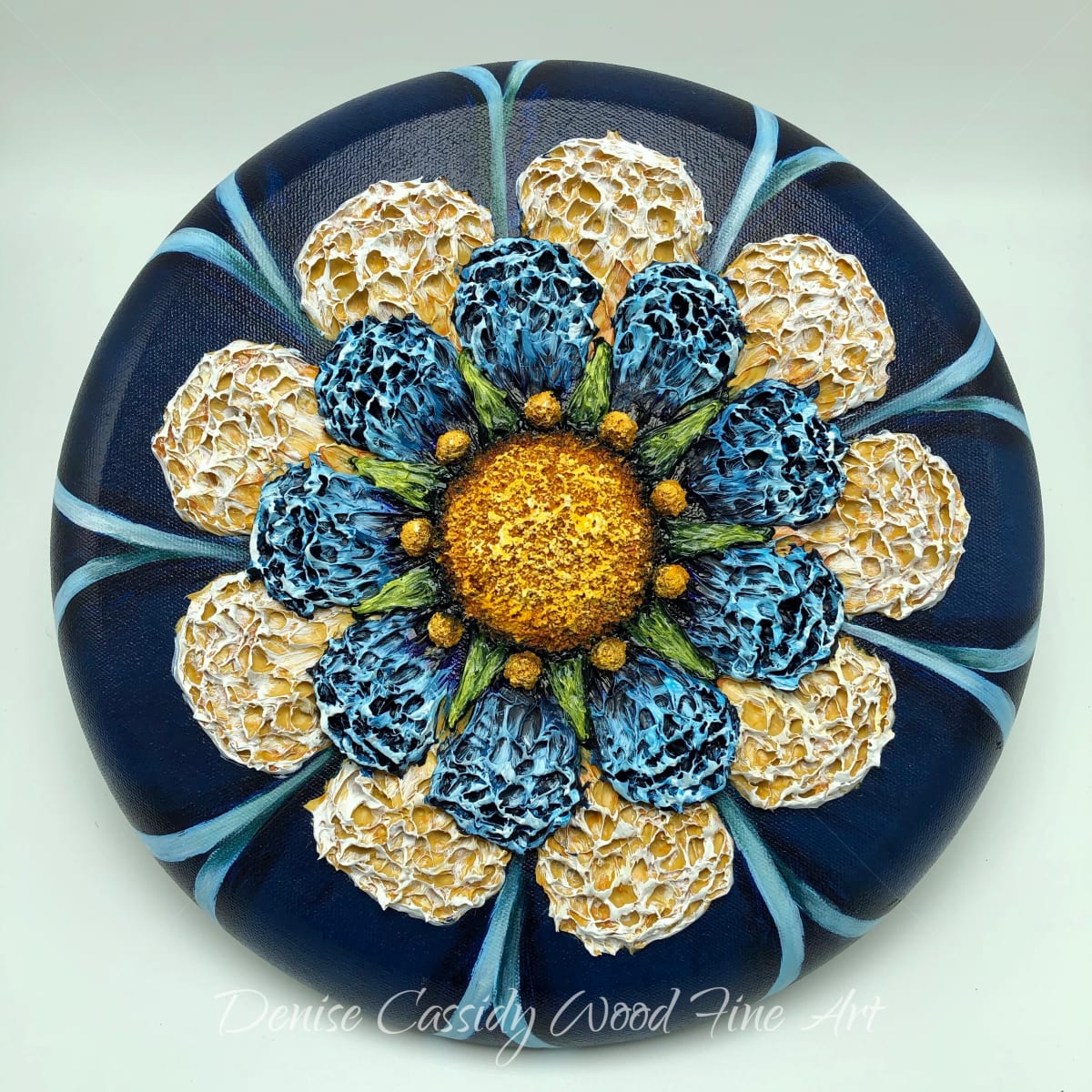 Md. Mandala - Blue #852 by Denise Cassidy, Image 1.