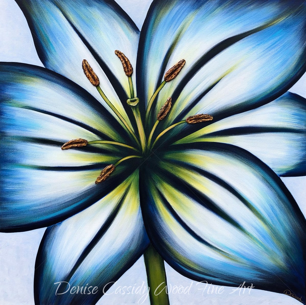 Blue Lily #610 by Denise Cassidy, Image 2.