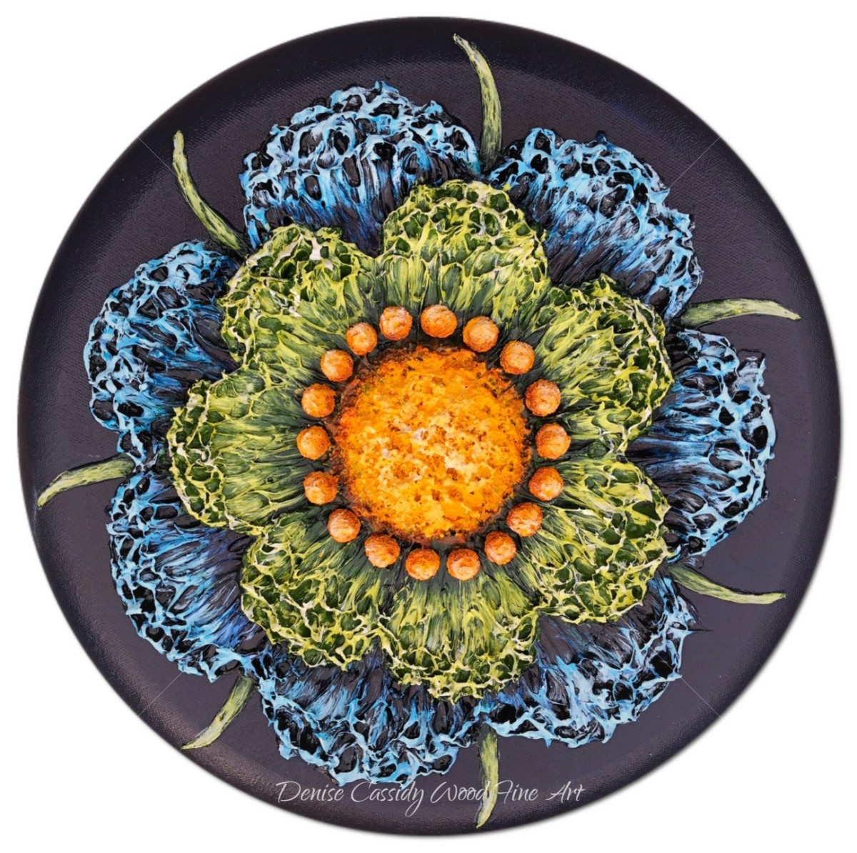 Md. Blue Mandala #760 by Denise Cassidy Wood 