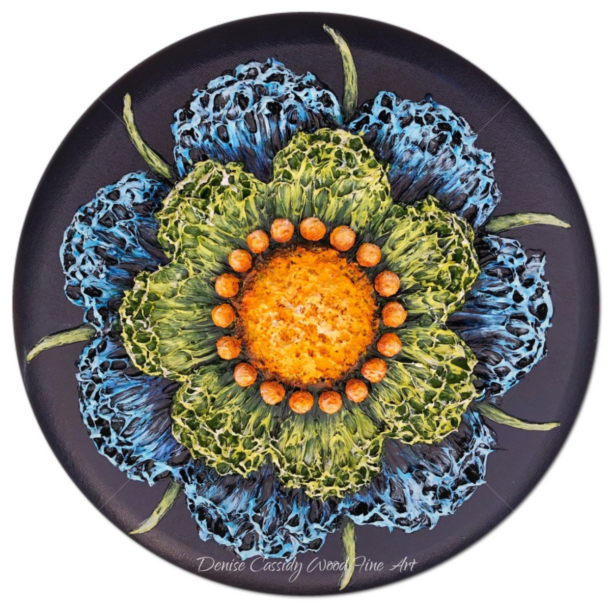 Md. Blue Mandala #760 by Denise Cassidy, Image 1.