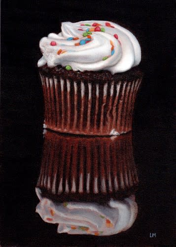 Cupcake SOLD by Linda Merchant Pearce 