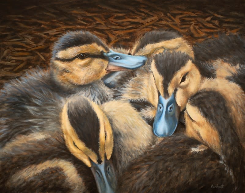 Pile o' Ducklings SOLD by Linda Merchant Pearce 