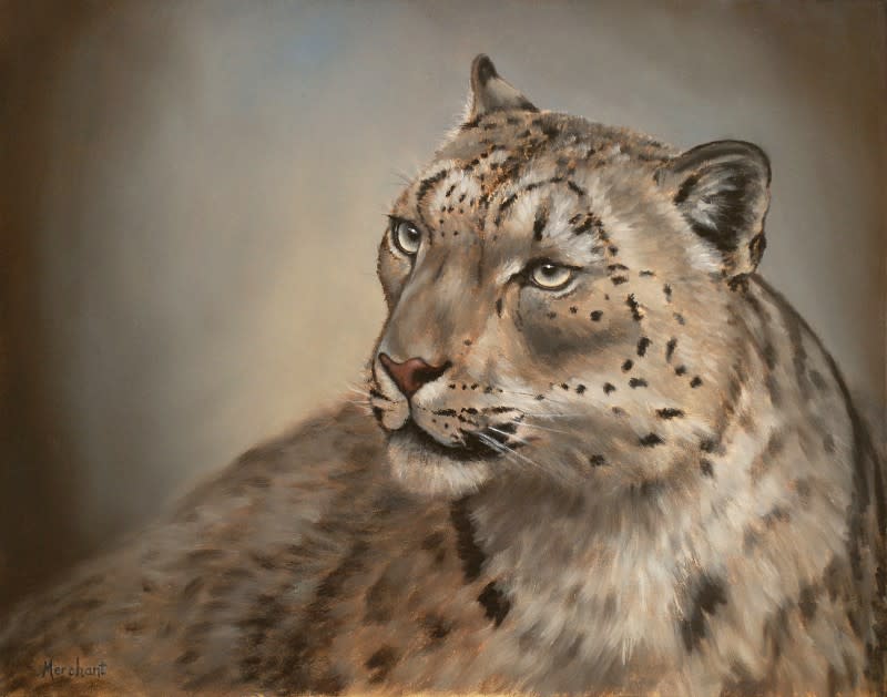 Snow Leopard Sold by Linda Merchant Pearce 