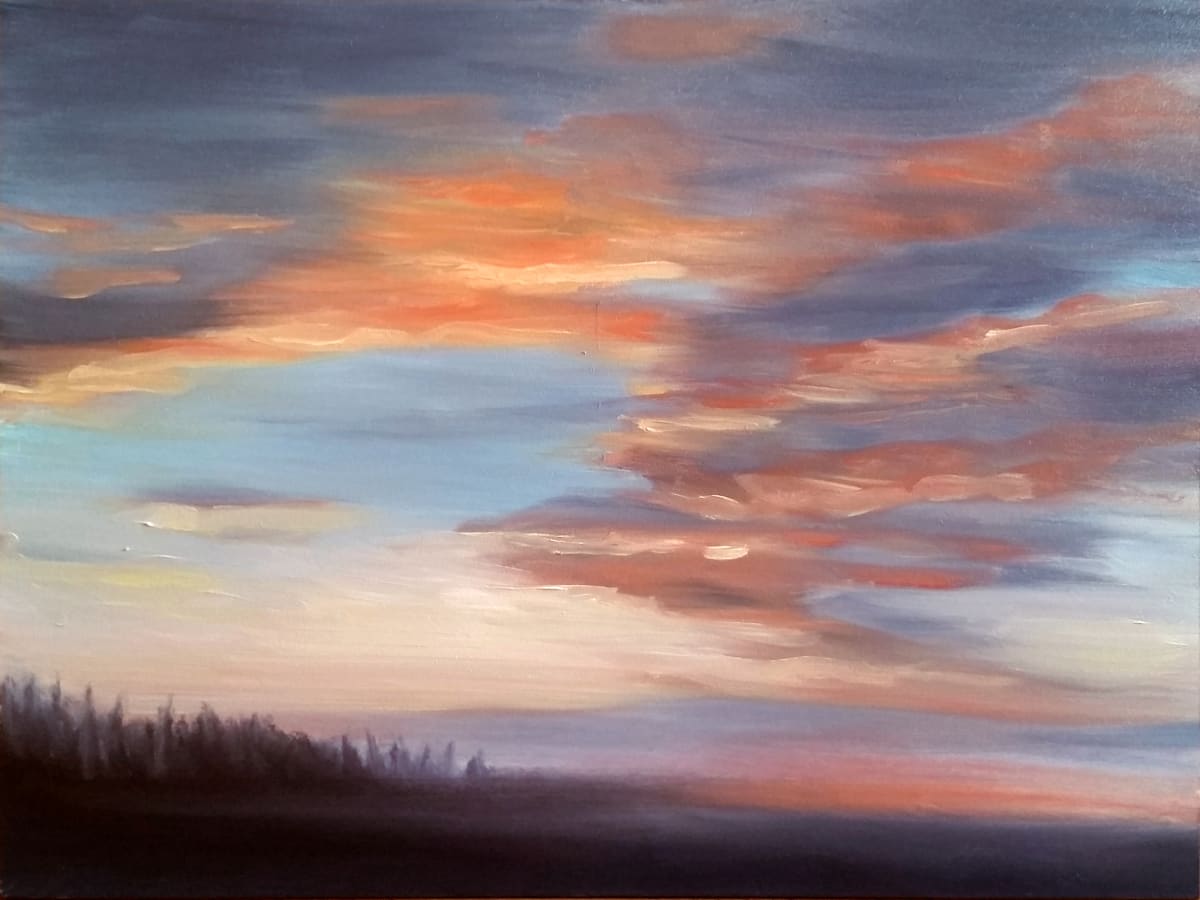 Sunset 2 SOLD by Linda Merchant Pearce 