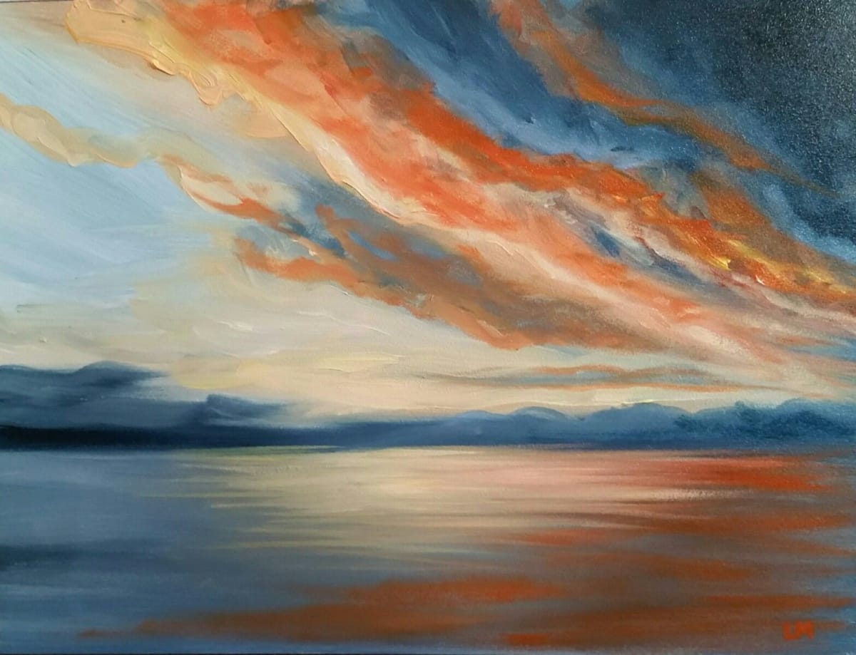 Sunset 5 SOLD by Linda Merchant Pearce 