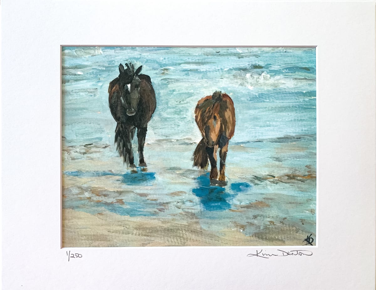 BOLDNESS “Limited Edition Print” by Kim Deaton   Image: Wild Horses of Corolla North Carolina along the Outerbanks.