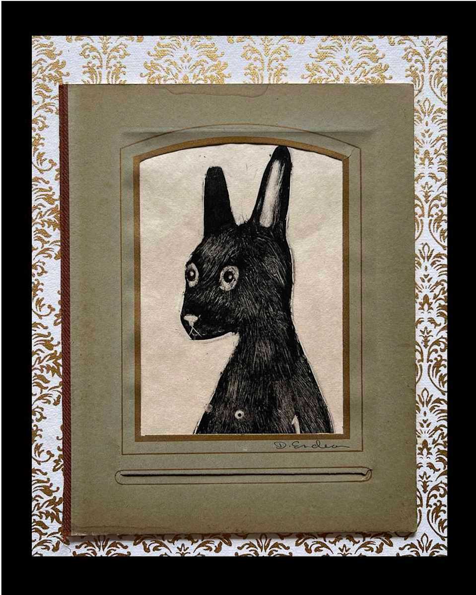 Dawn Endean:  VINTAGE RABBIT 4 by STEPHANIE HARGRAVE, Image 2.