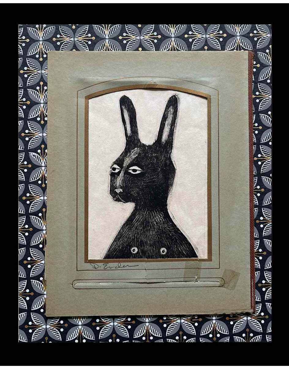 Dawn Endean:  VINTAGE RABBIT 6 by STEPHANIE HARGRAVE, Image 2.
