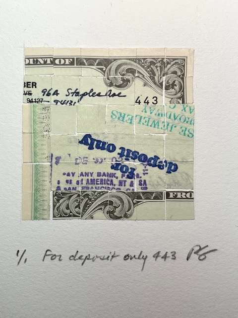 Phil Stoiber:  FOR DEPOSIT ONLY 443 by STEPHANIE HARGRAVE, Image 2.