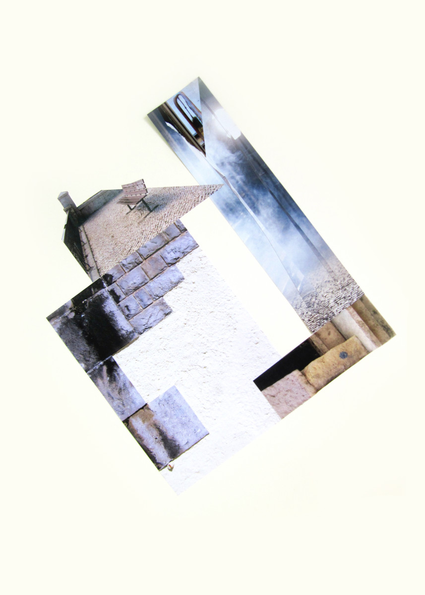 Fragmented SERIES by Nina Fraser  Image: Fragmented II, Handcut Collage & Photography on Rosaspina Fabriano 285gr