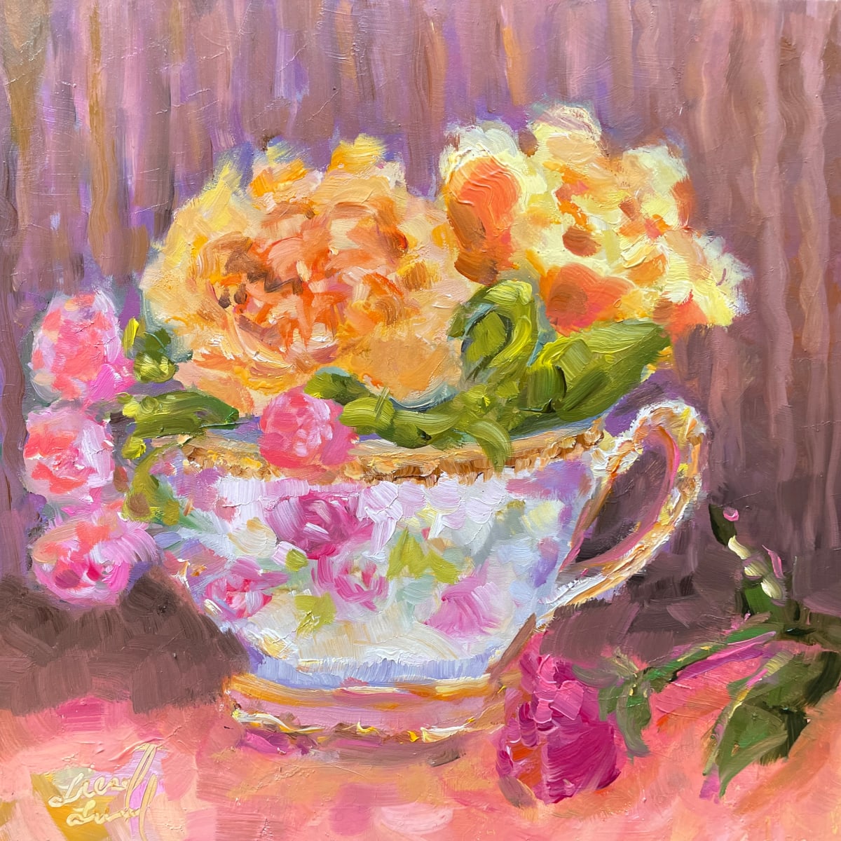 Bouquet In A Teacup by Liesel Lund 