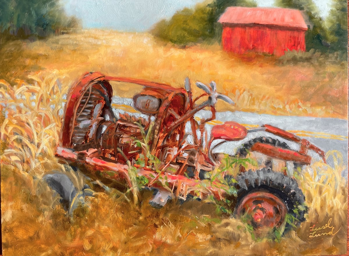 Homemade Tractor at Bailey's Corner by Liesel Lund 