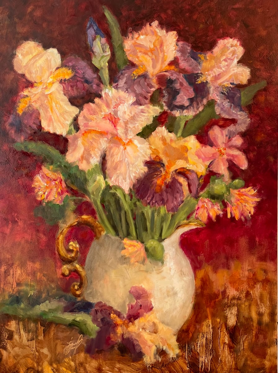 Joyful Irises by Liesel Lund 