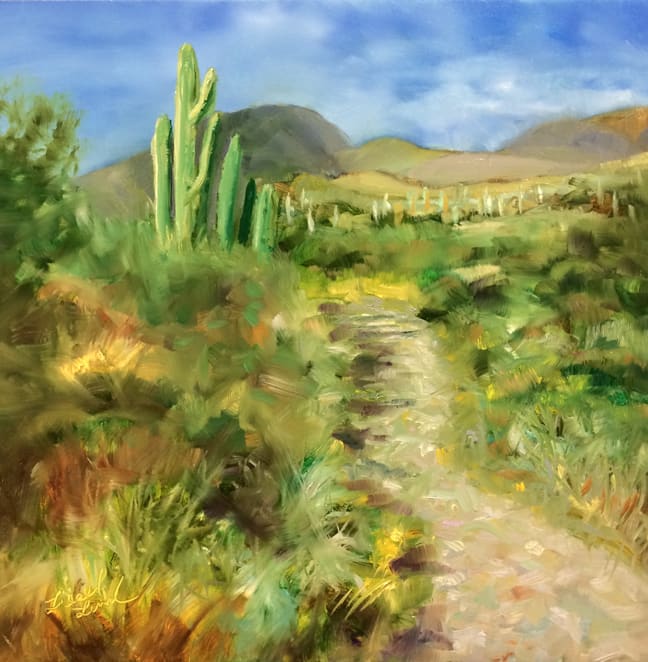 Into the Saguaro Forest by Liesel Lund 