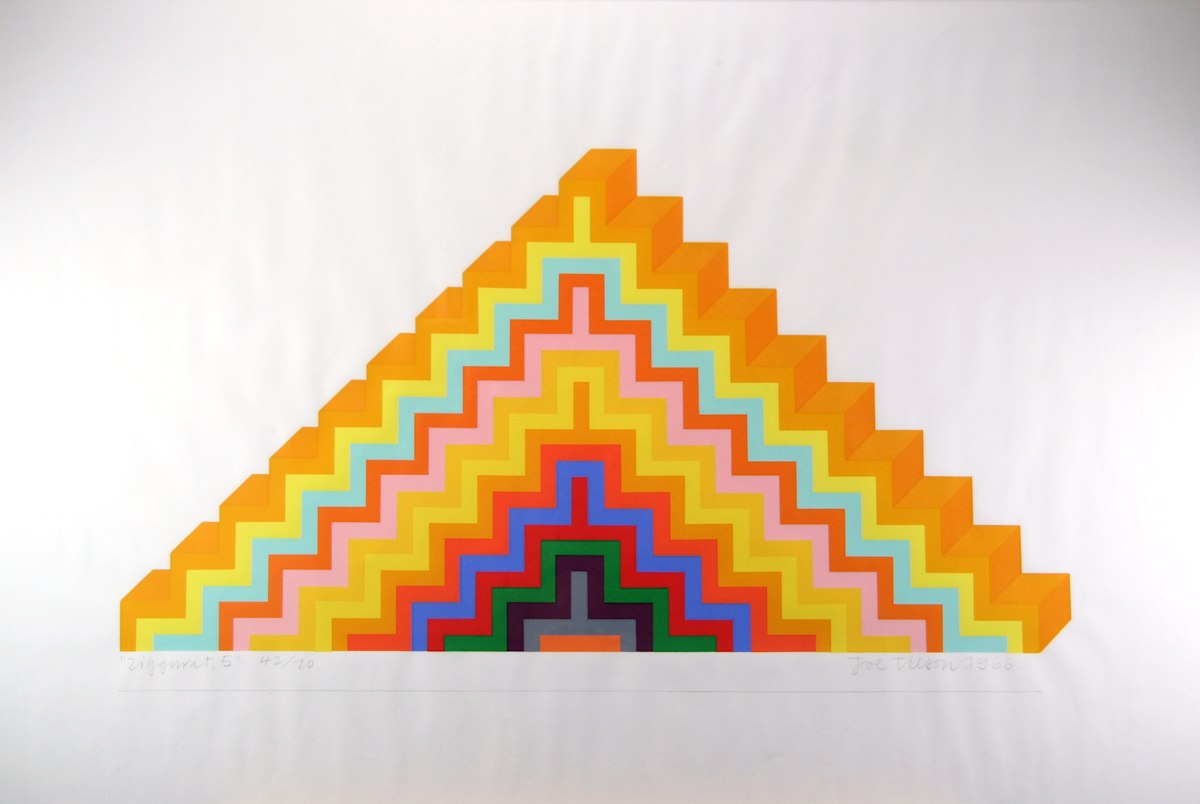 Ziggurat 5 (Hard Edge Pop Art Abstraction) by Joe Tilson 