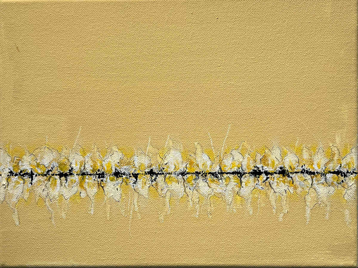 Conflict Zone in Oil 12 by Lyn Godley 