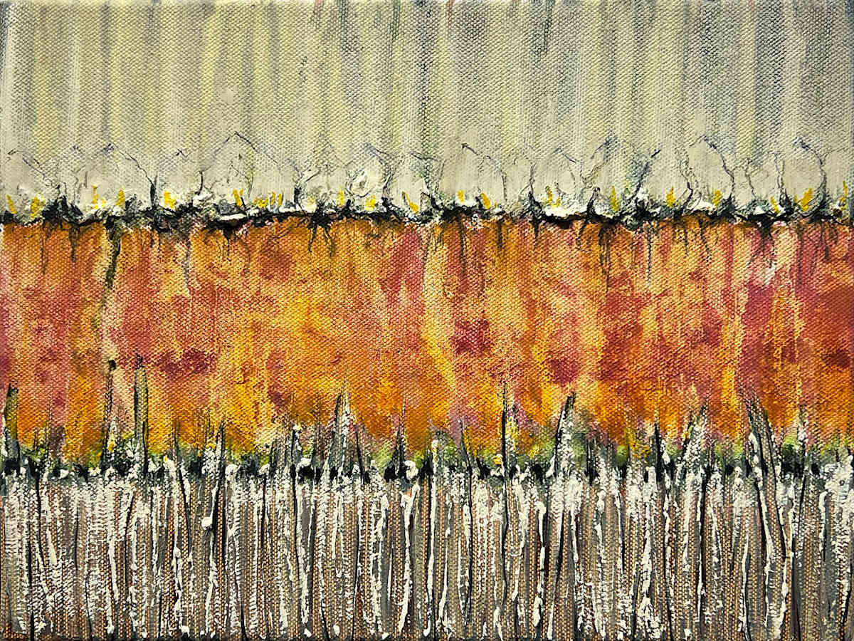 Conflict Zone in Oil 13 by Lyn Godley 