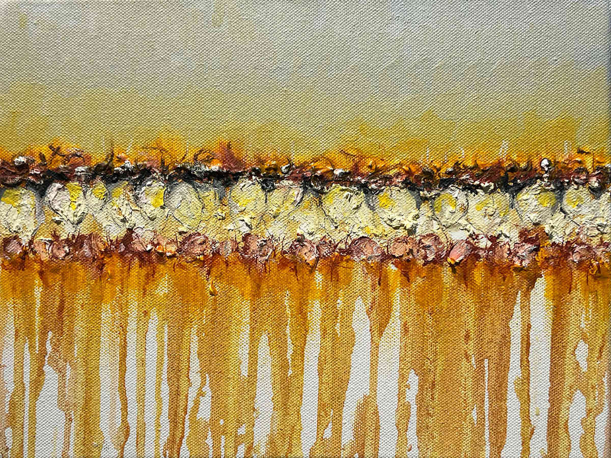 Conflict Zone in Oil 15 by Lyn Godley 