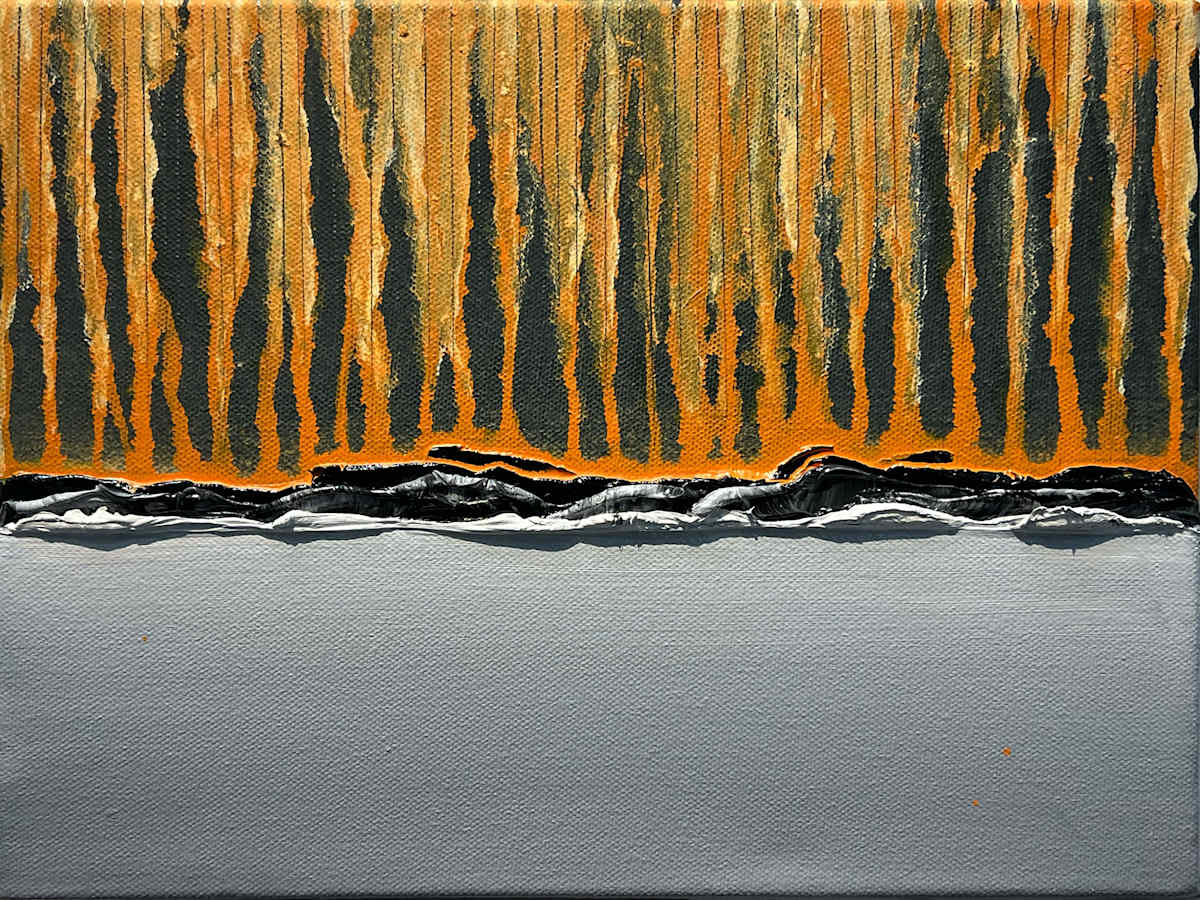 Conflict Zone in Oil 4 by Lyn Godley 