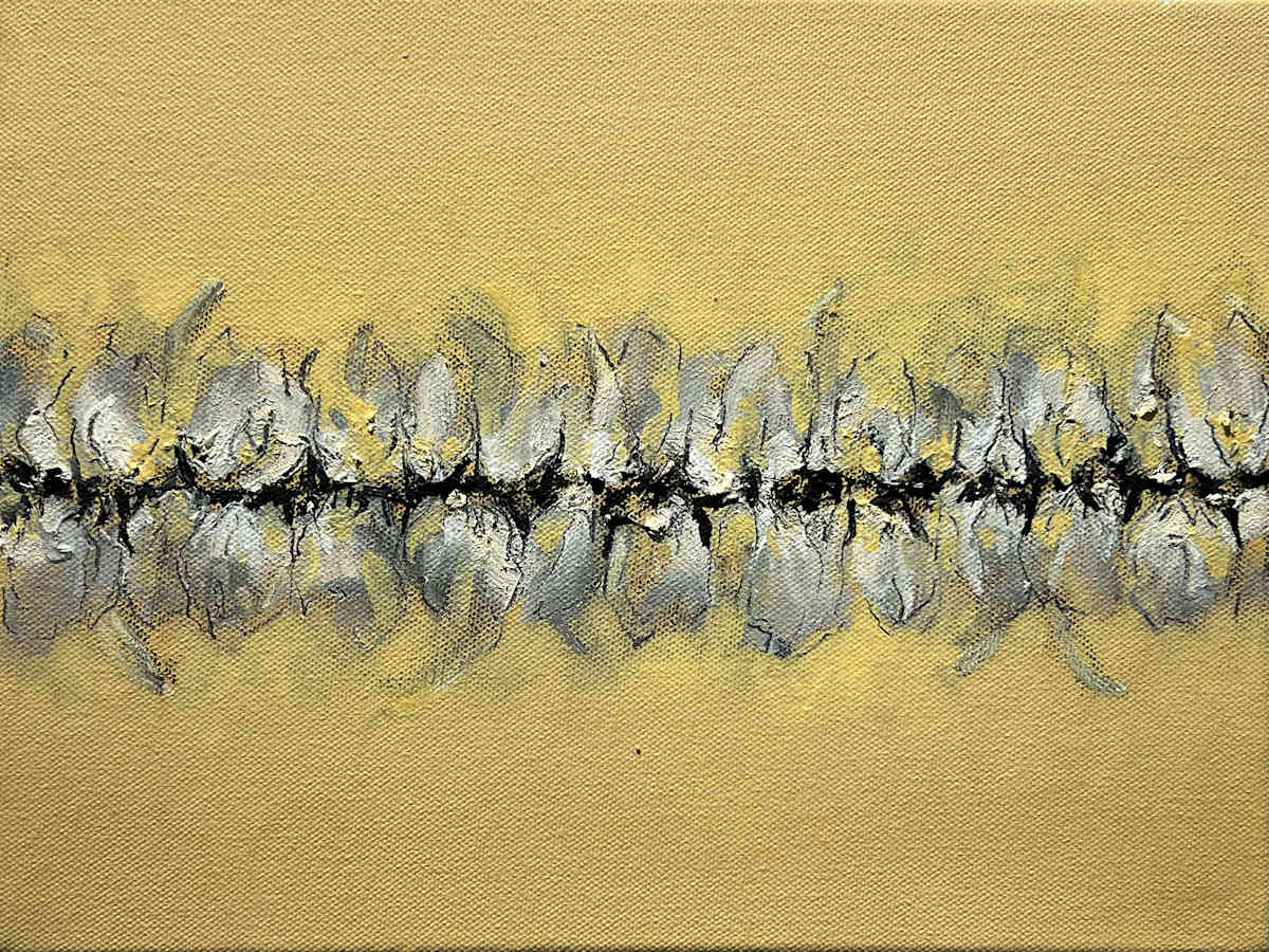 Conflict Zone in Oil 5 by Lyn Godley 