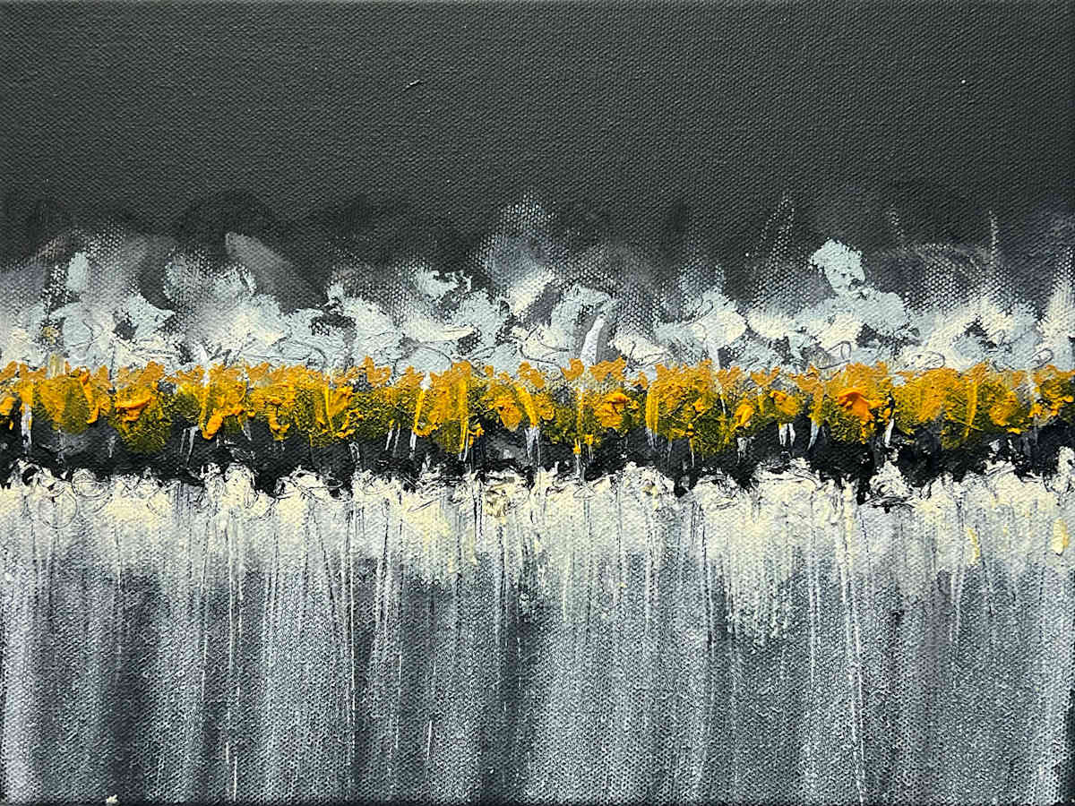 Conflict Zone in Oil 7 by Lyn Godley 