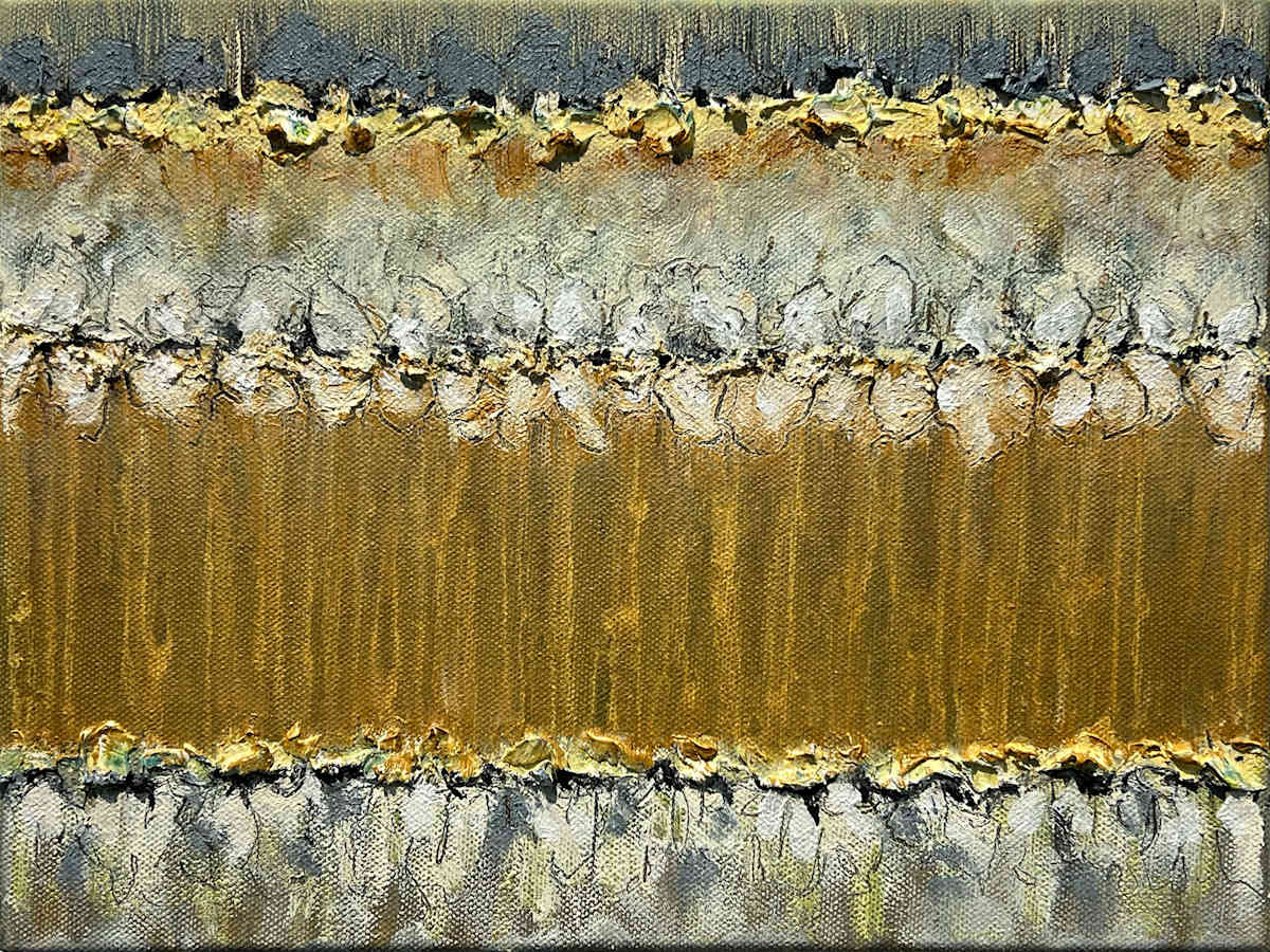 Conflict Zone in Oil 9 by Lyn Godley 