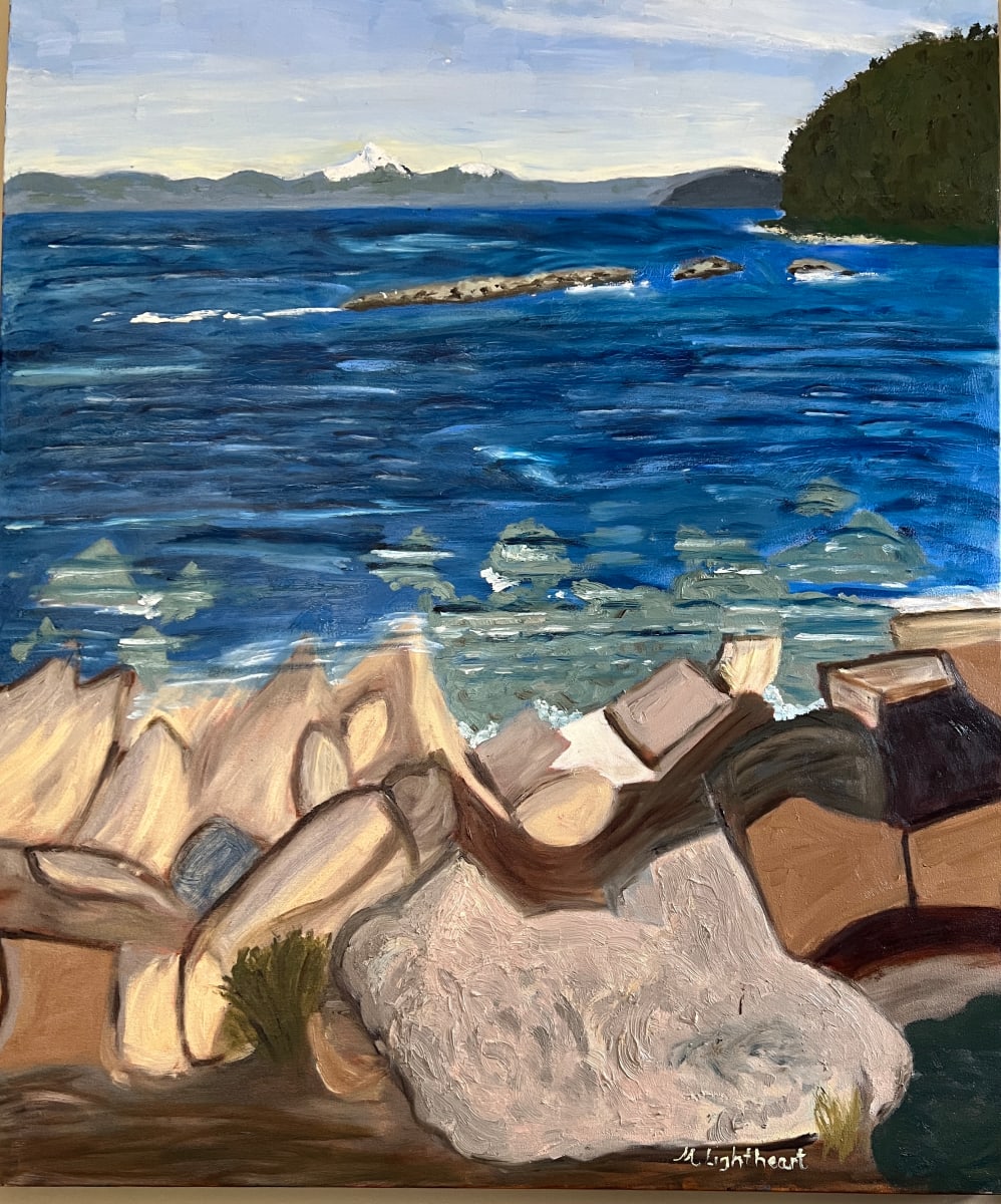 At The Point by Maeva Lightheart  Image: Campbell Bay point on Mayne Island