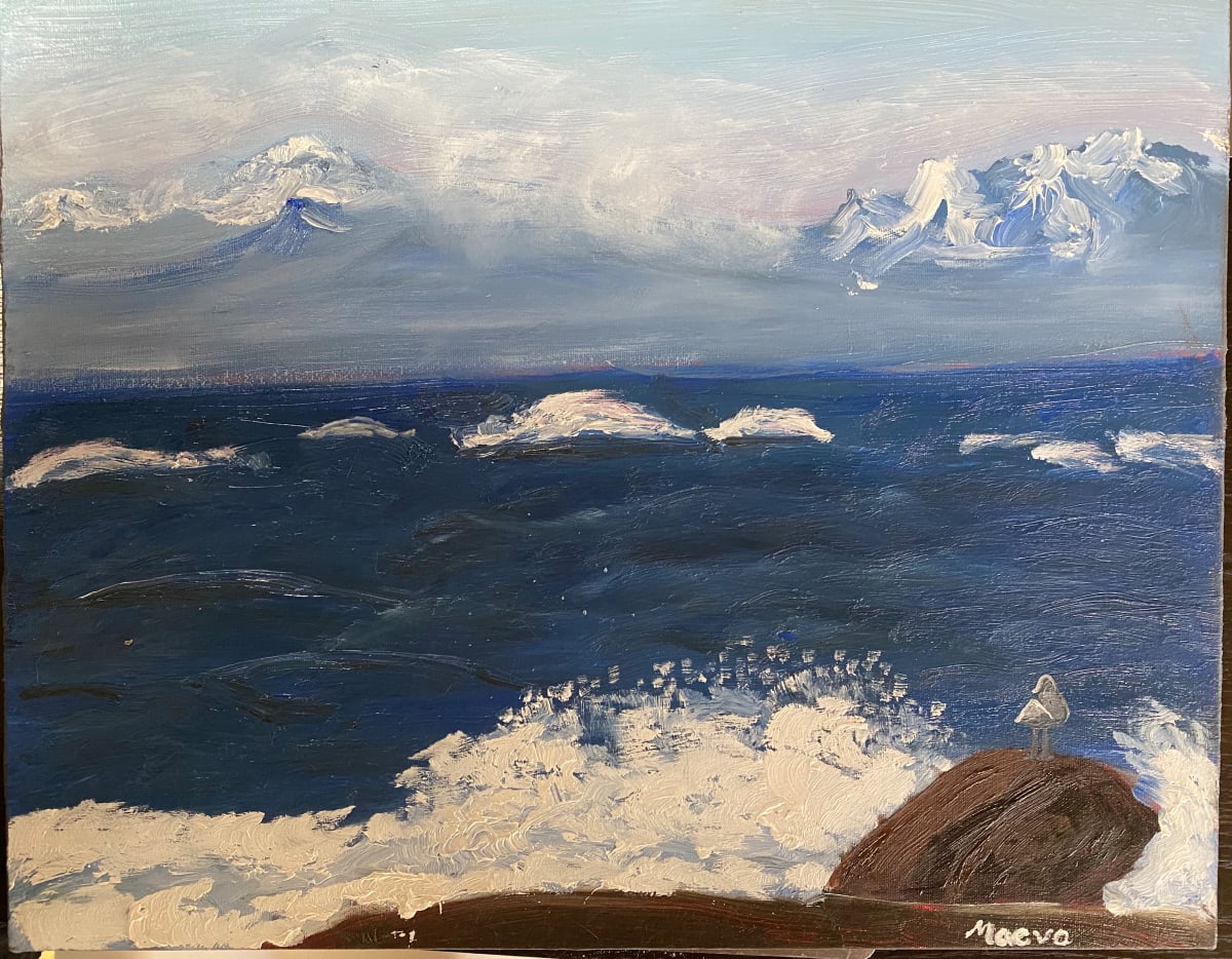 Rough Seas on Reef Bay by Maeva Lightheart 