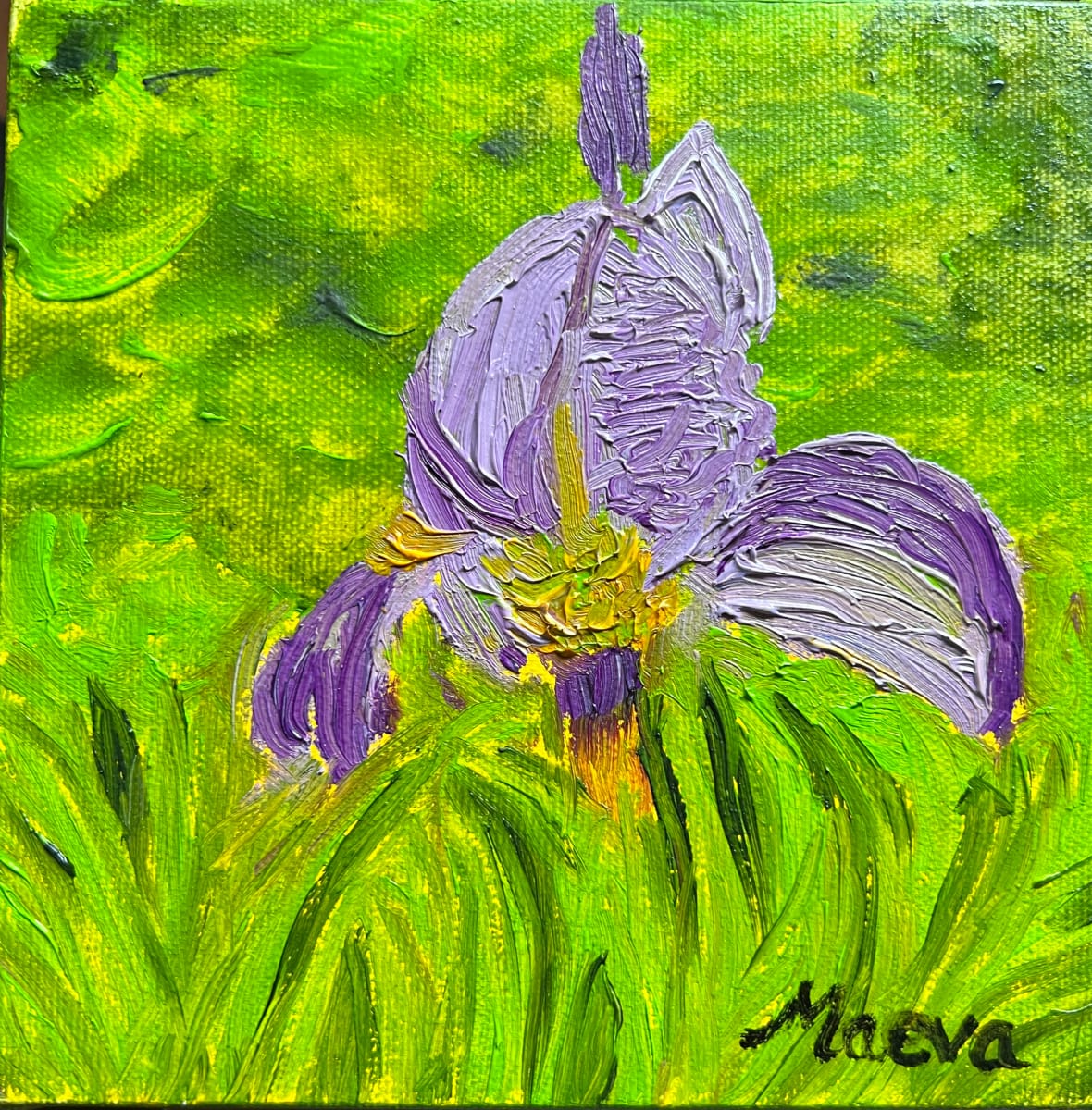 Purple Iris by Maeva Lightheart 