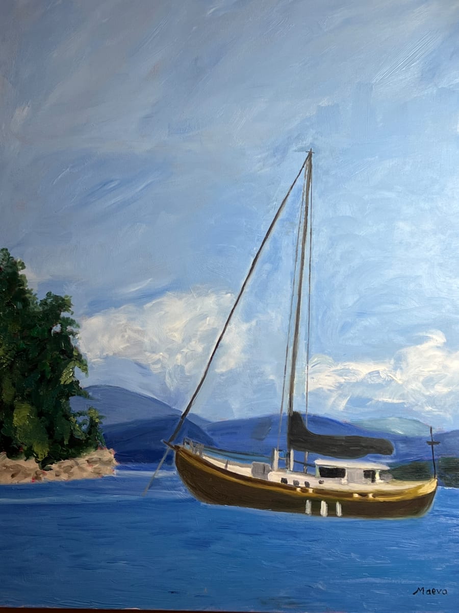 Sailboat Tranquility by Maeva Lightheart 