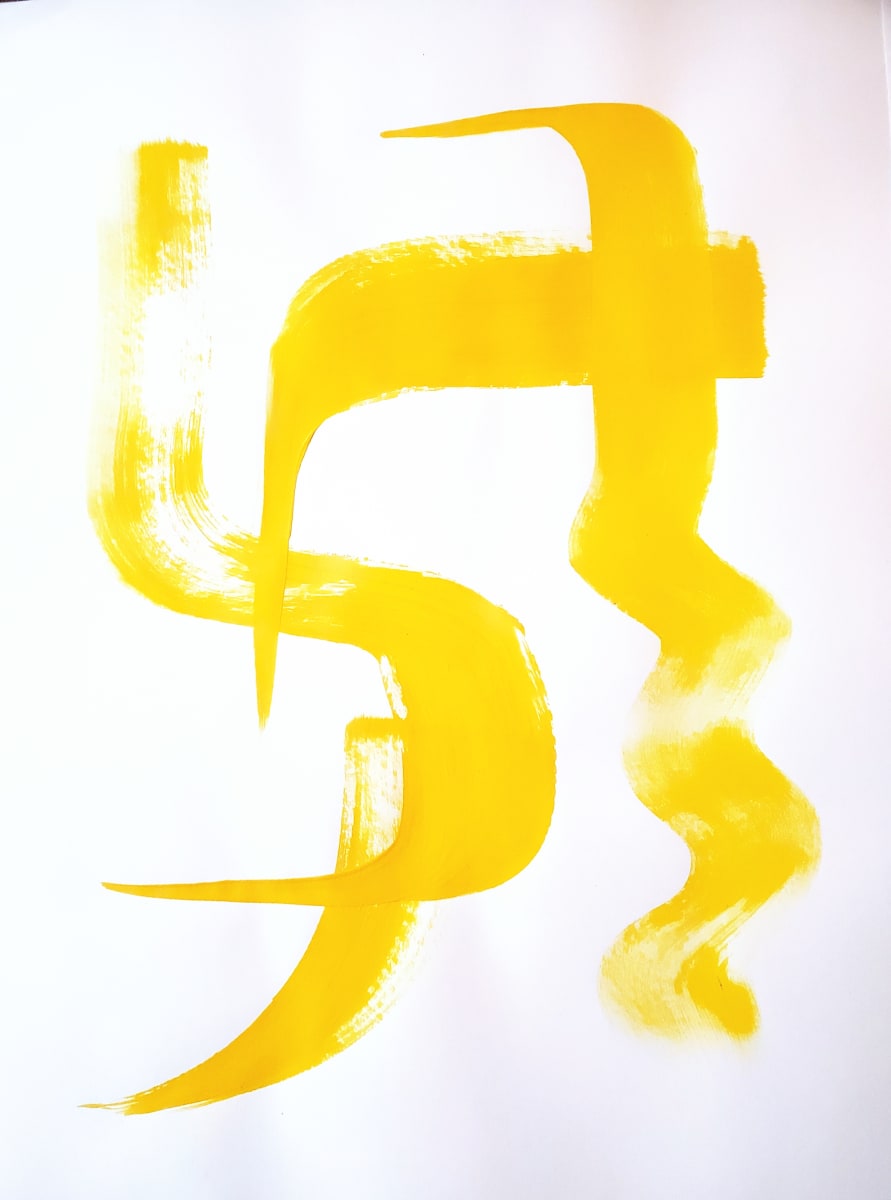 We Spoke in Gestures (Yellow I) 