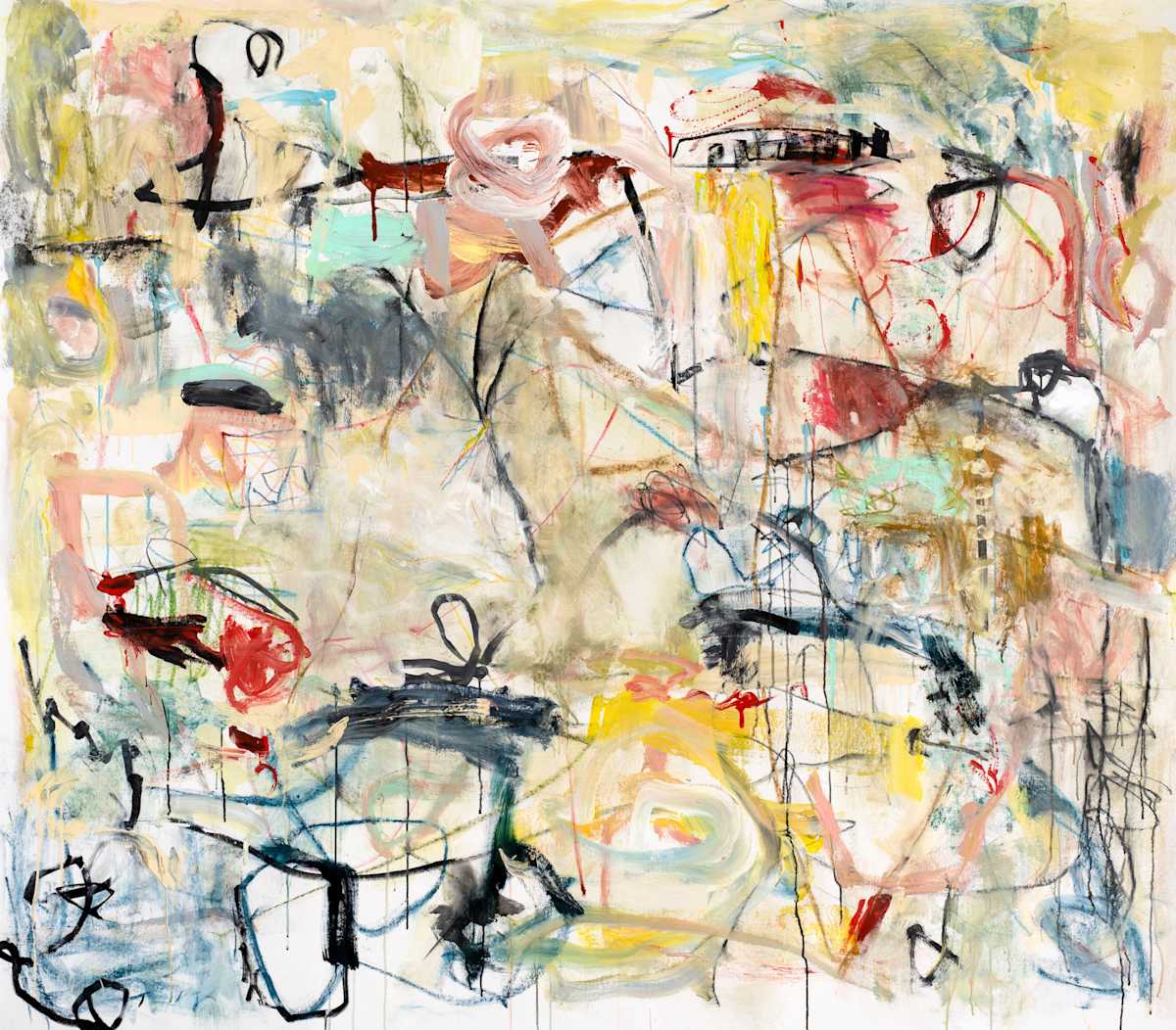Change in the Air by Helen S Cohen  Image: Collaborative painting with Diane Goldstein #4