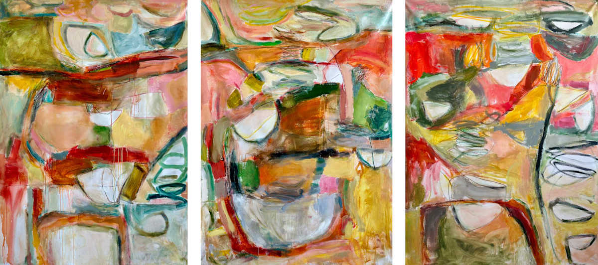 Traveling Verses (Triptych) by Helen S Cohen, Image 1.
