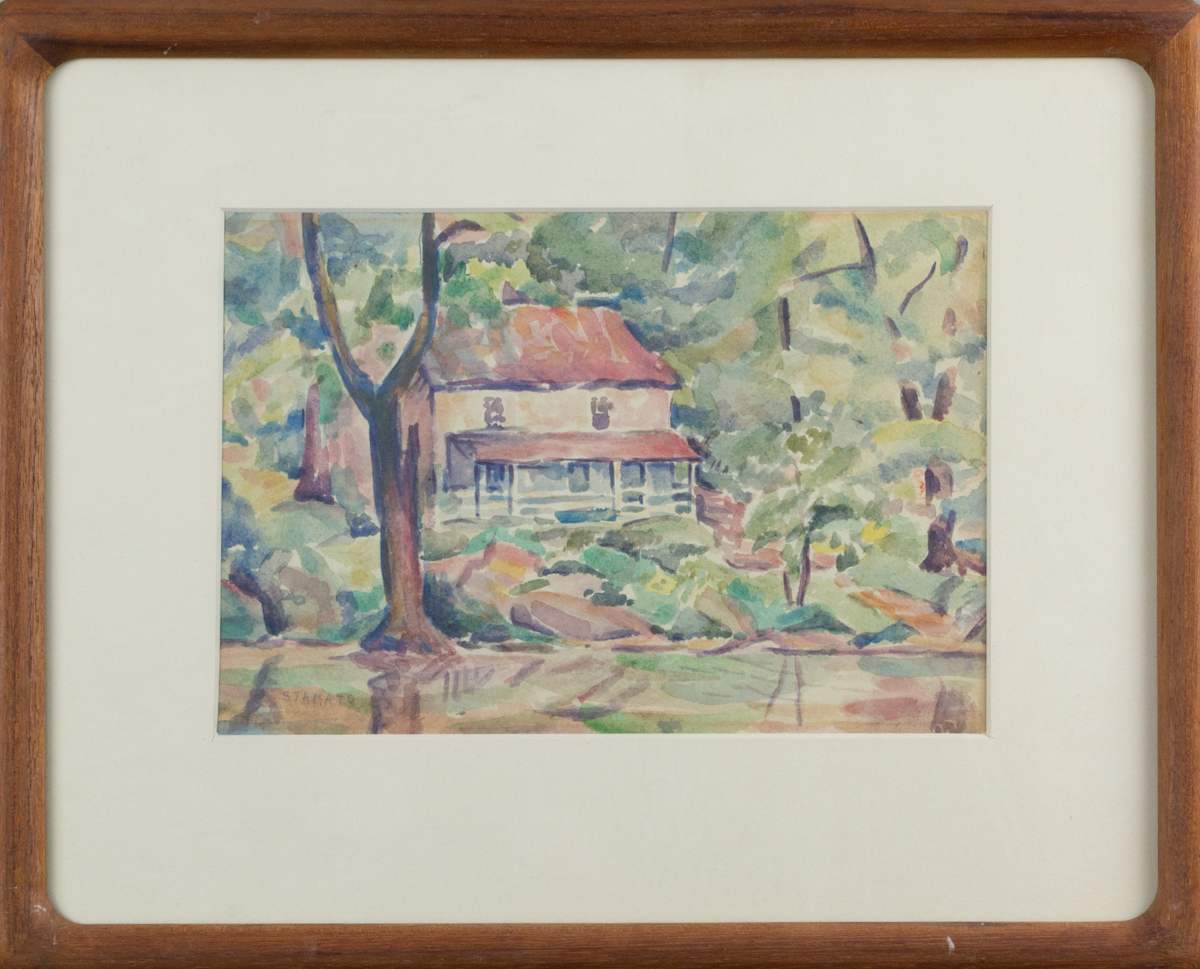 Rural Landscape With House by Frank Stamato 