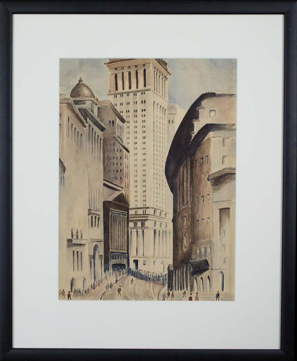 New York City Scene by Horace Sheble 