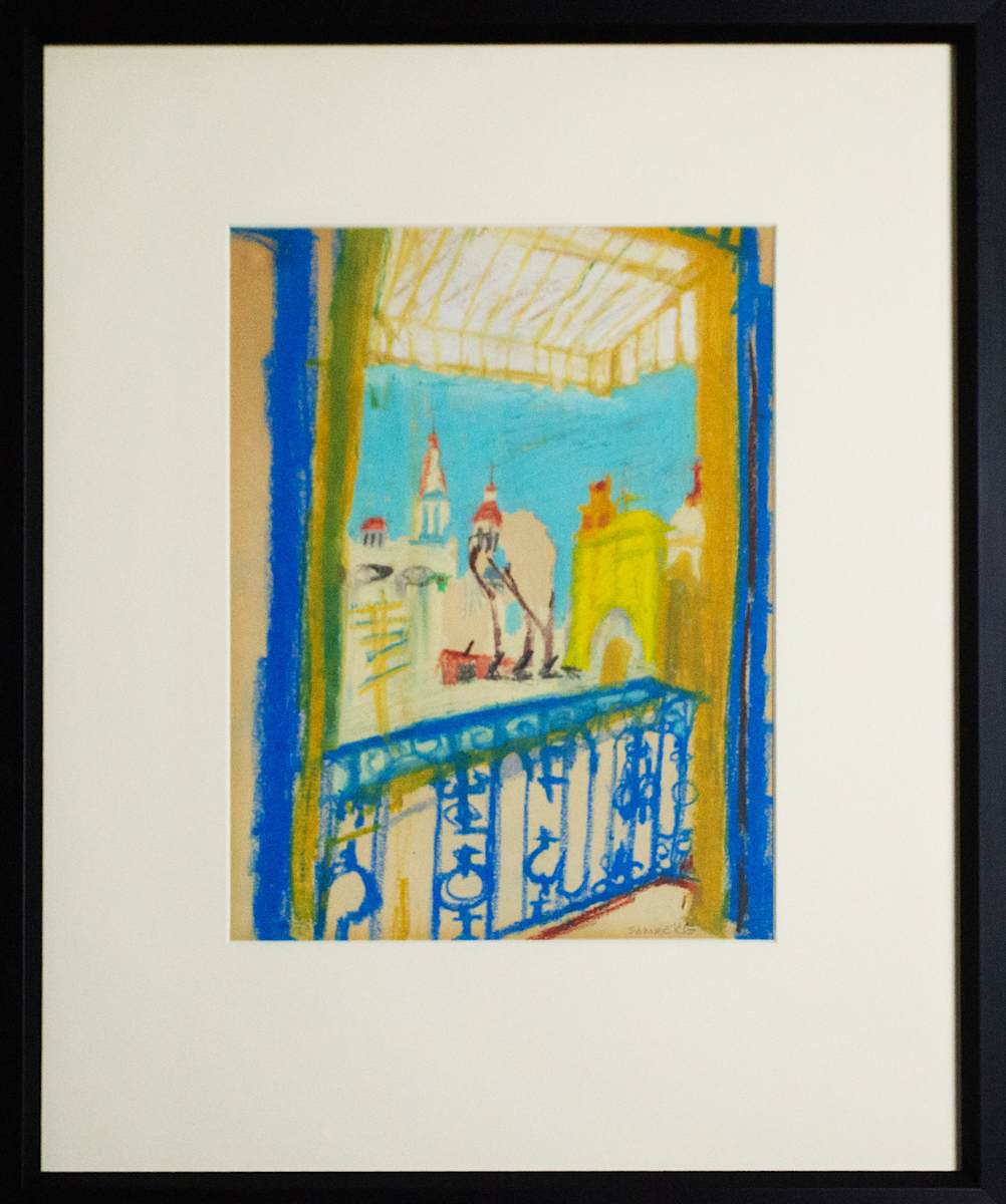 View Of A City From A Balcony by Ellen Samberg 