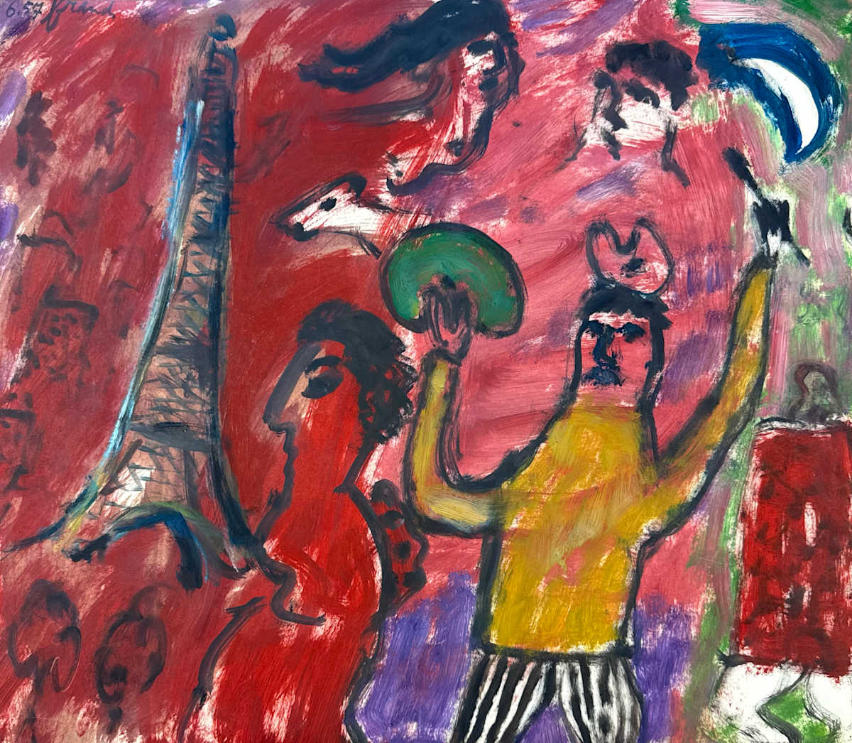 Painter in Paris by Eugène Brands 