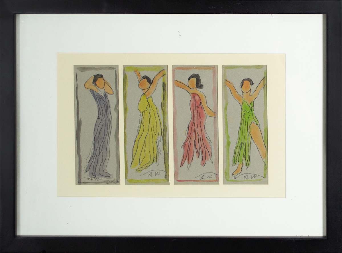 Isadora Duncan (1/2) by Abraham Walkowitz 