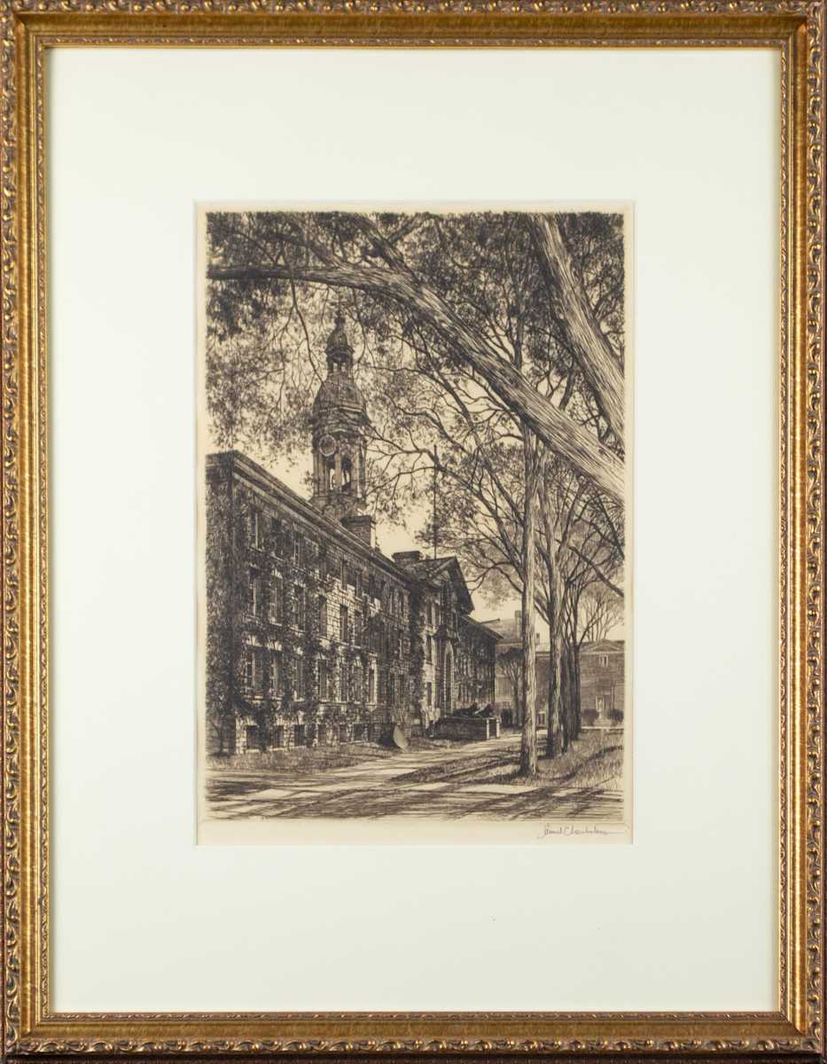 Nassau Hall From Chancellor Green by Samuel Chamberlain 